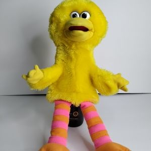 Vintage Applause Big Bird Sesame Street Plush Hand Puppet 15", EUC.